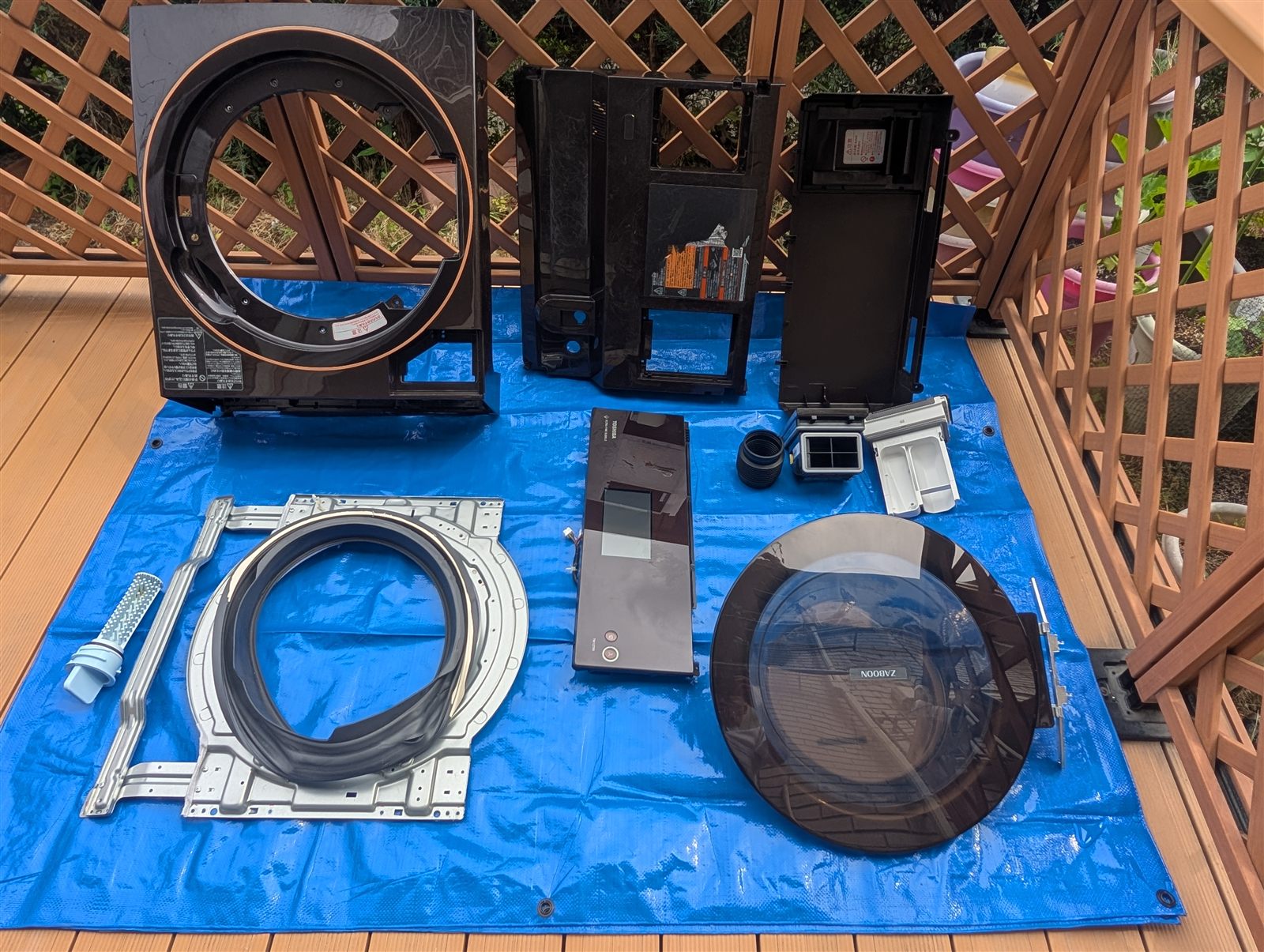 東芝ドラム式洗濯機（ZABOON 12kg）の分解洗浄事例 アフター