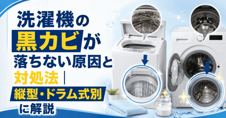 洗濯機の黒カビが落ちない原因と対処法｜長野・松本の洗濯機分解ドットコム