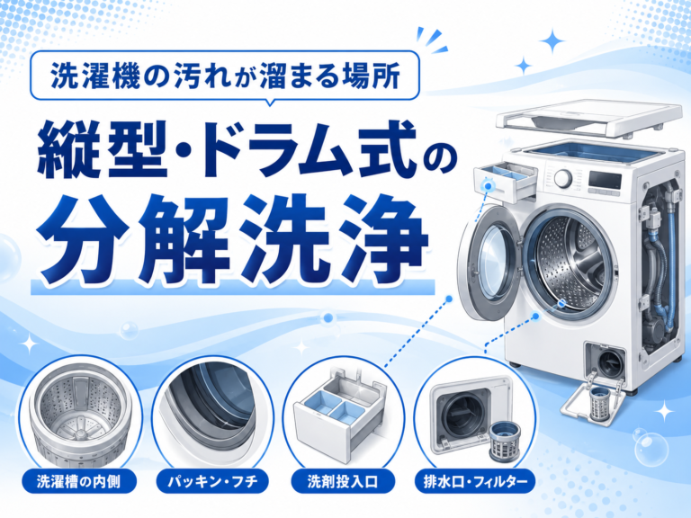 アクア（AQUA）洗濯機の汚れが溜まる場所